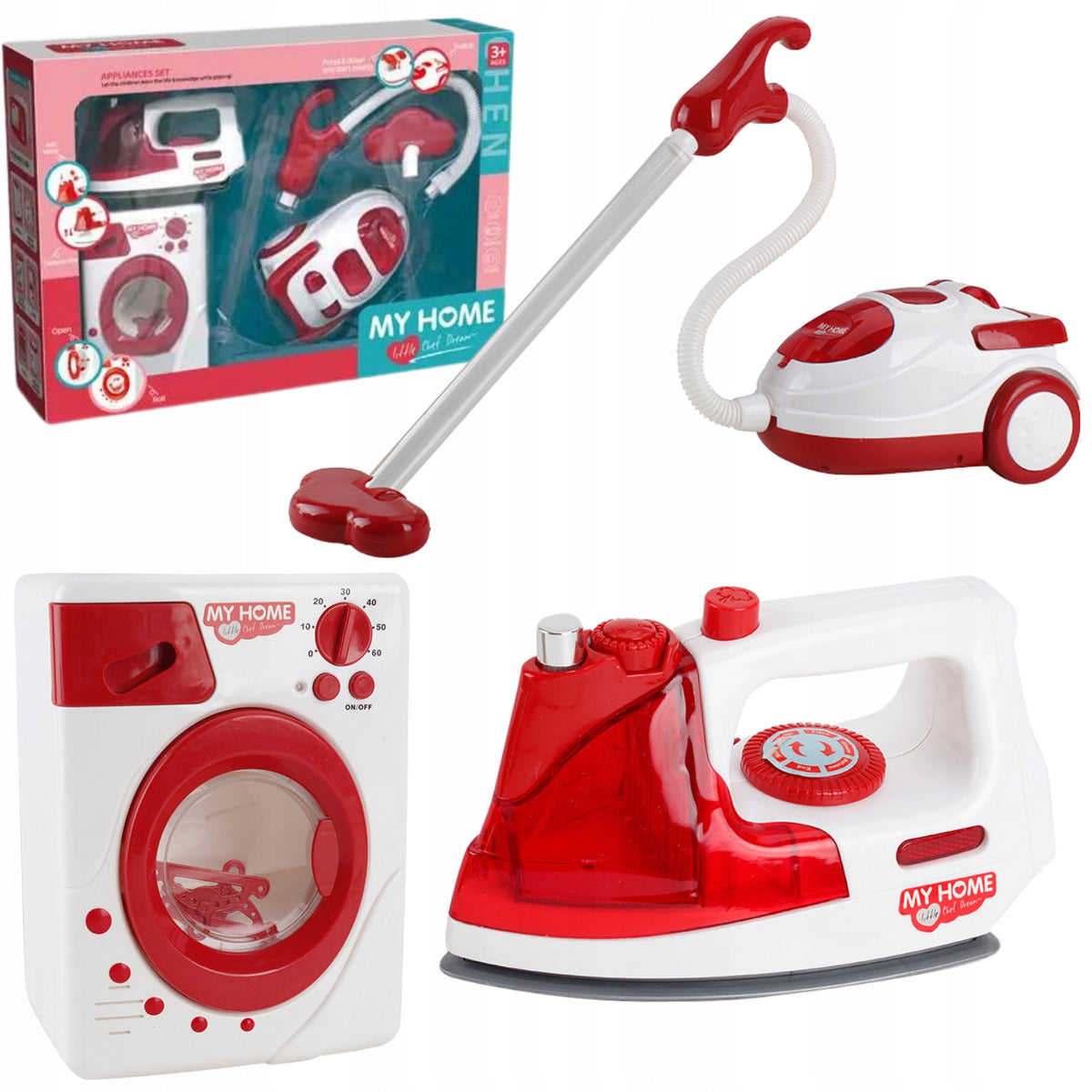 CLEANING KIT FOR KIDS VACUUM CLEANER WASHING MACHINE IRON CLEANING KIT
