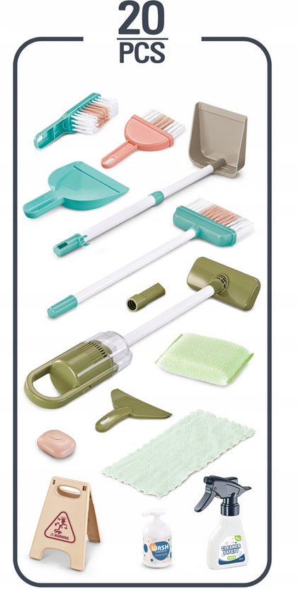 CLEANING KIT VACUUM CLEANER FOR BATTERIES AND STROLLER TOY FOR CHILDREN - 20el EAN (GTIN) 5905943633252