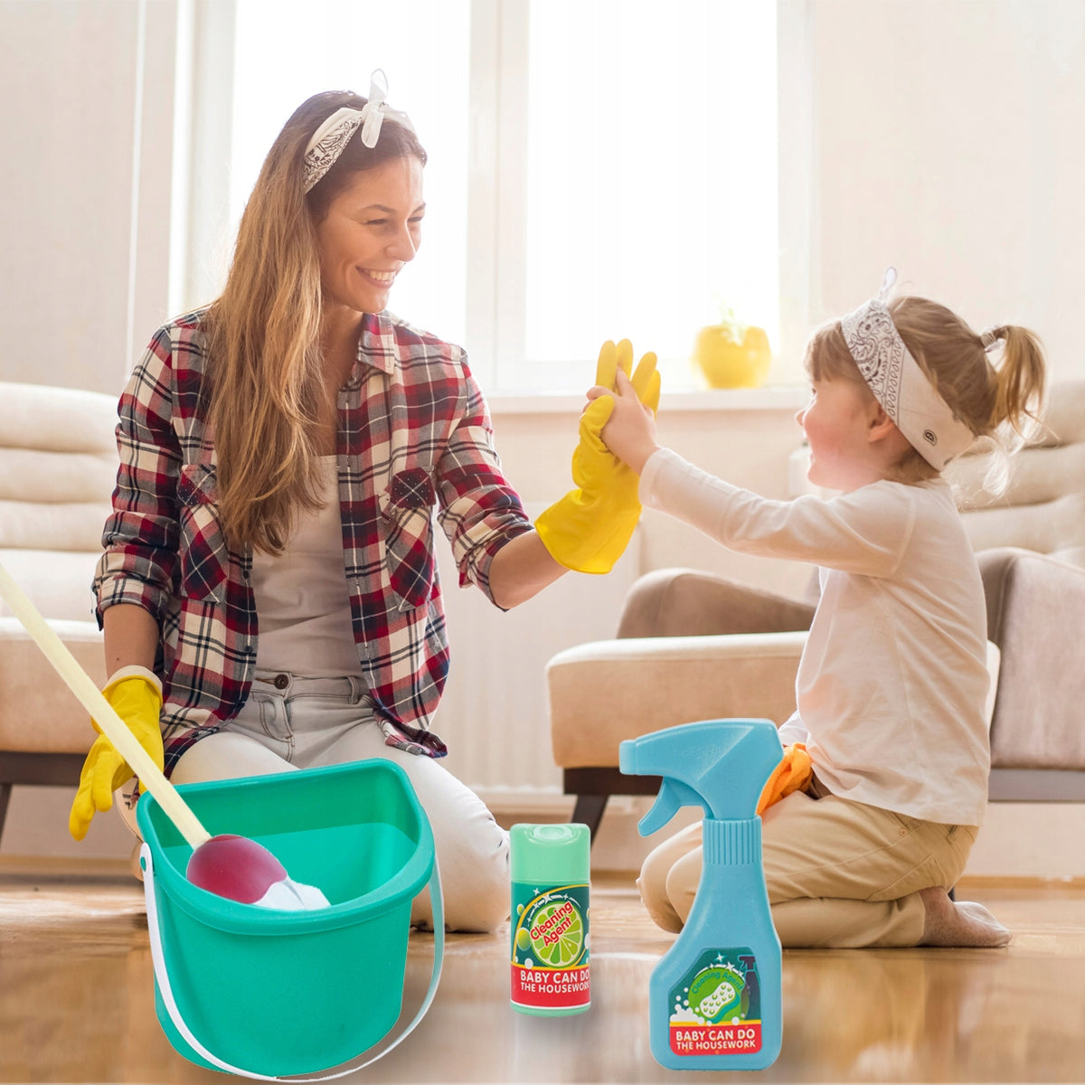 CLEANING LEARNING SET FOR CHILDREN MOP BRUSH BUCKET10 EL SCHEDULER Manufacturer code 108053