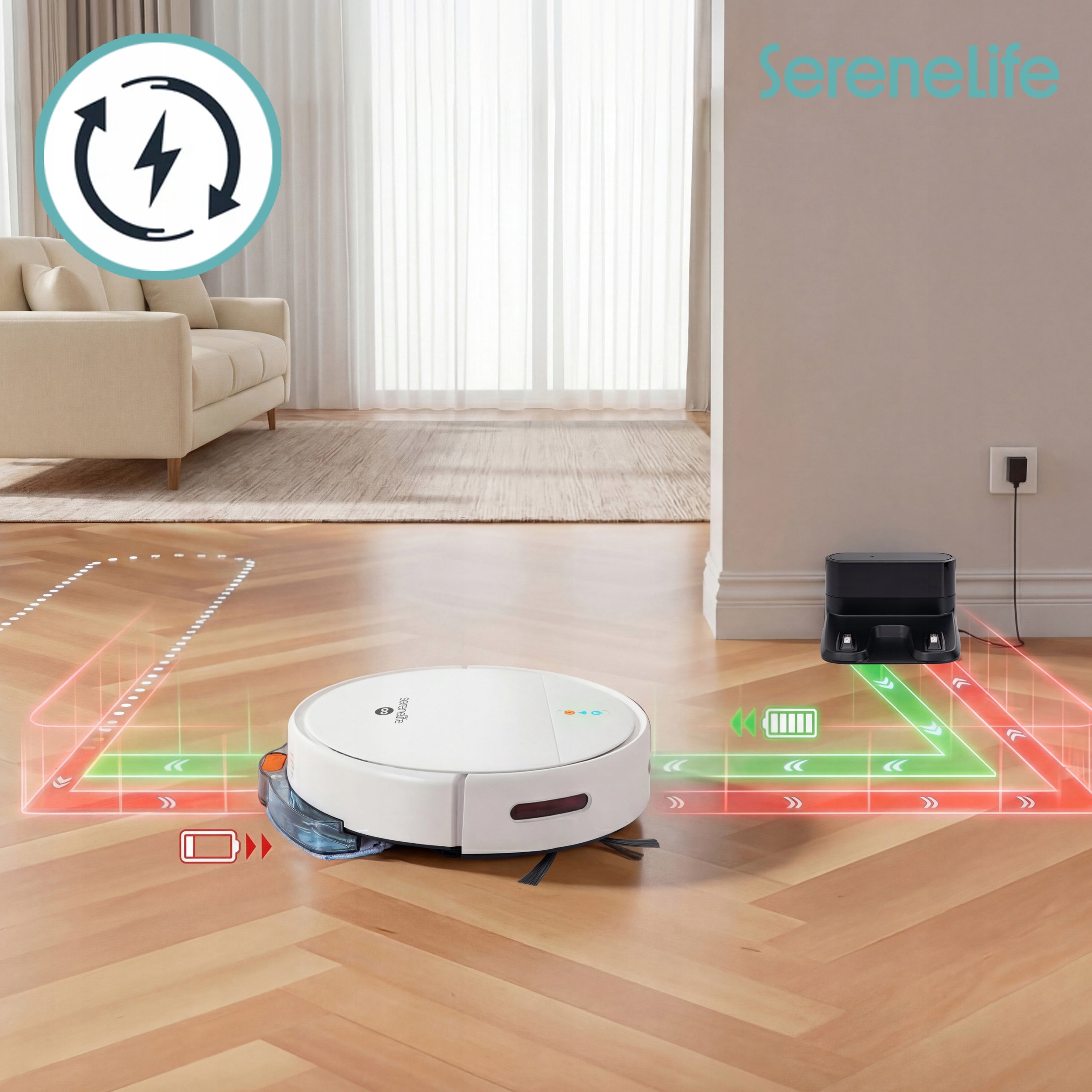 CLEANING ROBOT MOPPING 3IN1 VACUUMING MOPPING SWEEPING 700PA WHITE Brand no brand