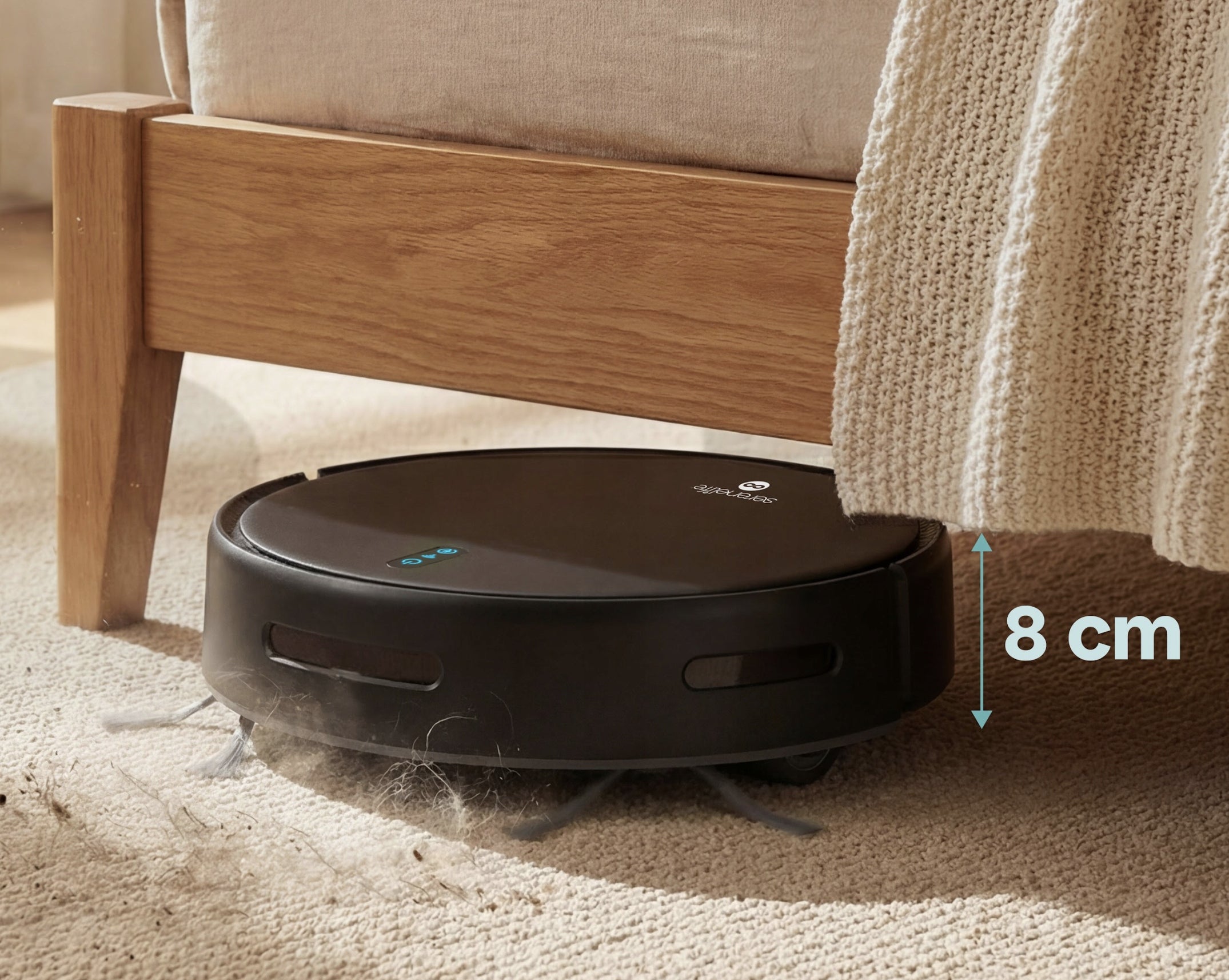 CLEANING ROBOT MOPPING 4IN1 VACUUMING MOPPING SWEEPING 2000PA BLACK Brand no brand
