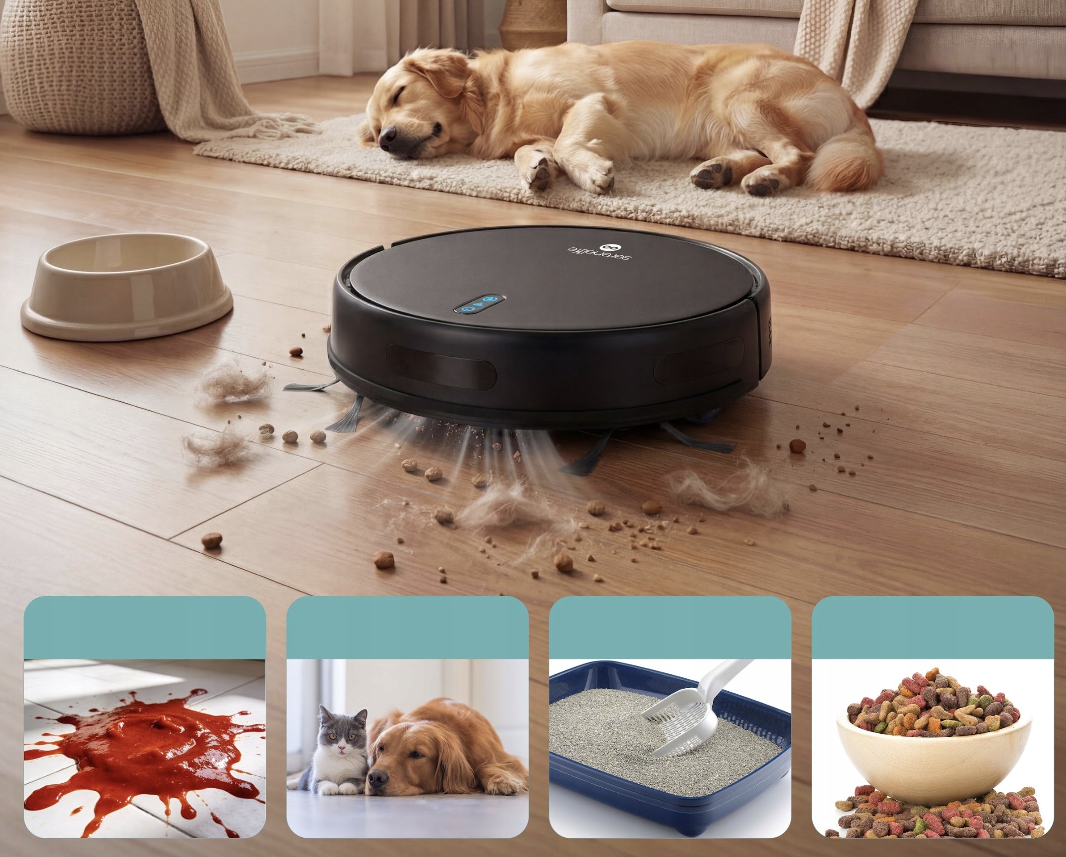 CLEANING ROBOT MOPPING 4IN1 VACUUMING MOPPING SWEEPING 2000PA BLACK Manufacturer code PUCRVACX200BK