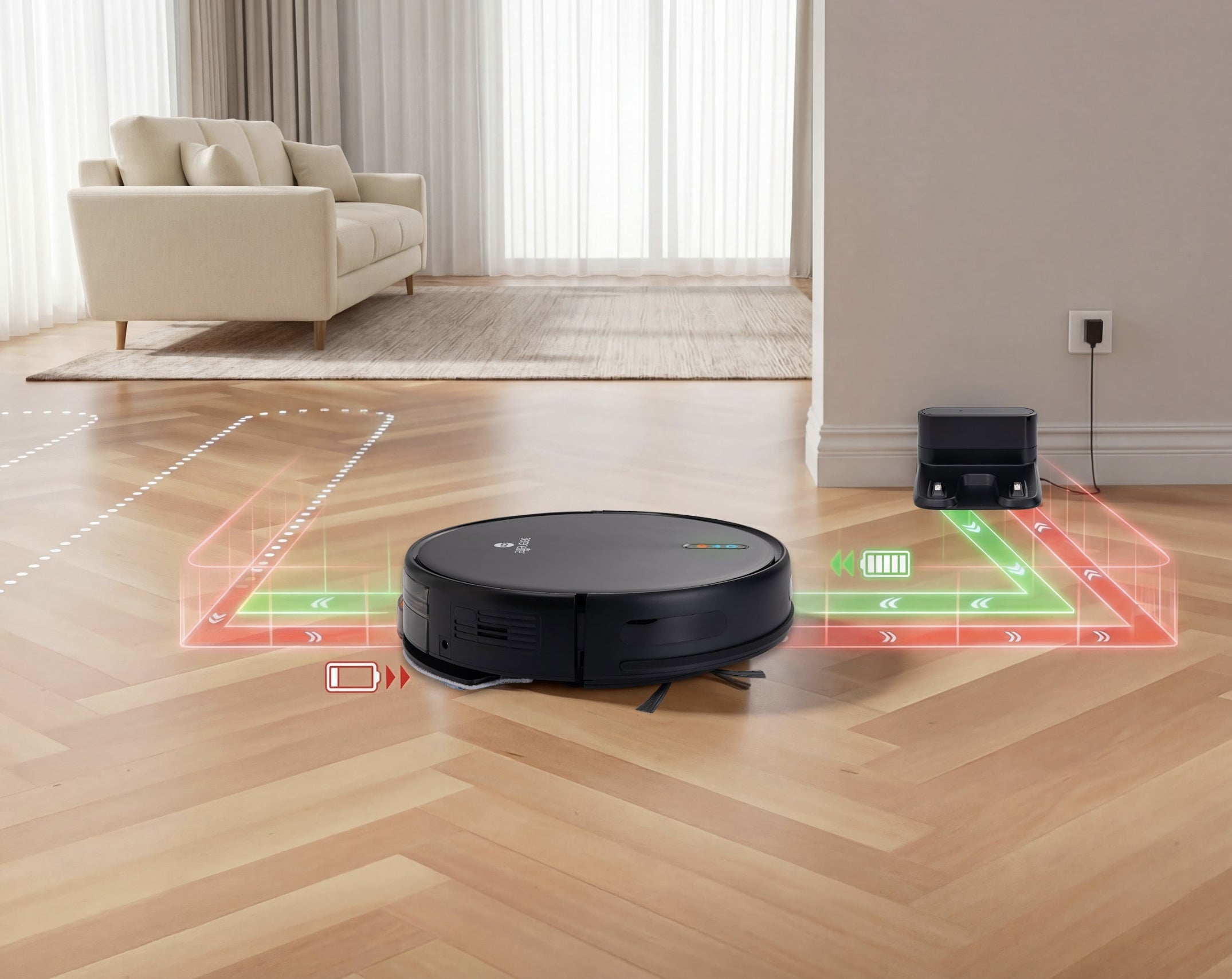 CLEANING ROBOT MOPPING 4IN1 VACUUMING MOPPING SWEEPING 2000PA BLACK Model PUCRVACX200BK