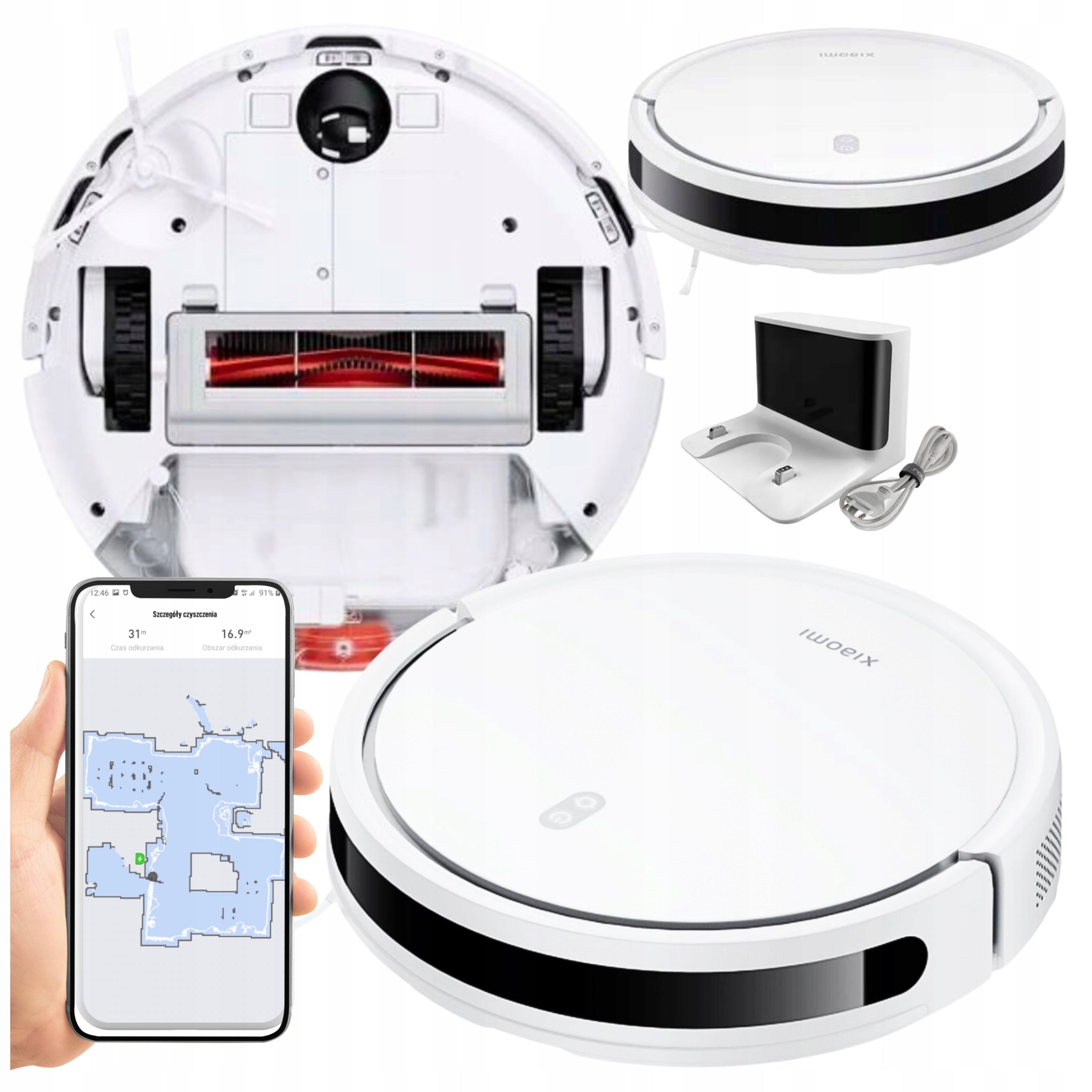 CLEANING ROBOT XIAOMI MI VACUUM MOP VACUUM CLEANER WHITE MOPPING HEPA FILTER Model Robot XIAOMI do sprzątania automatyczny