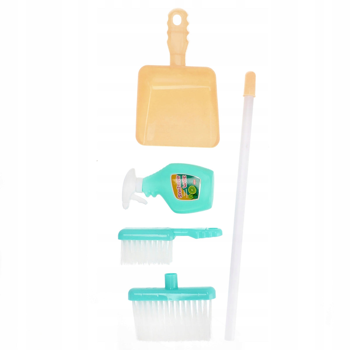 CLEANING SET for children – Broom, Drawer, Sweeper, Liquid Batteries included no