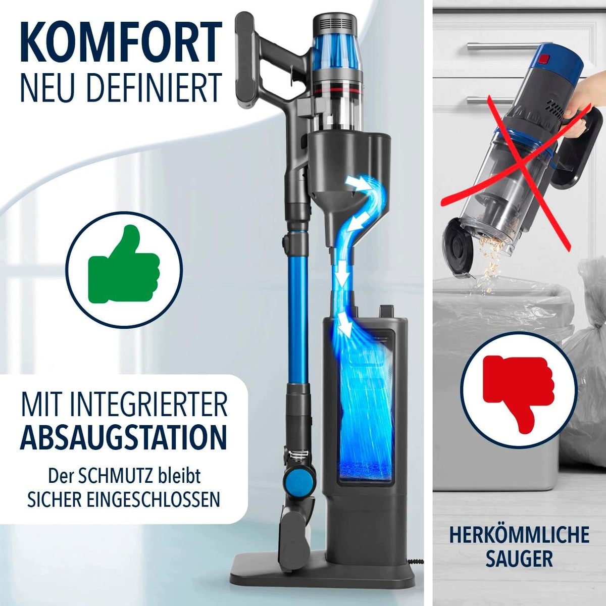 CLEANMAXX AeroTec 500 Bagless Cordless Vacuum Cleaner for Floors and Home Brand no brand