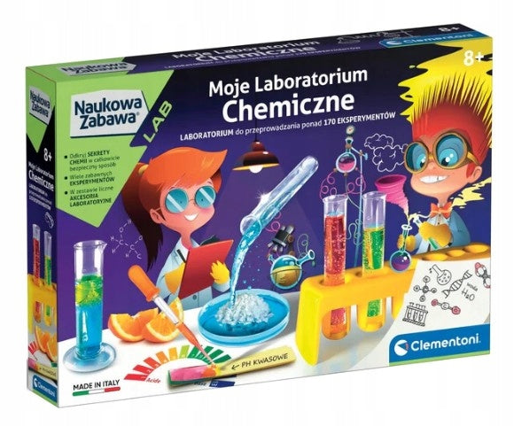 CLEMENTONI CHEMICAL LABORATORY 150 experiments Brand Clementoni