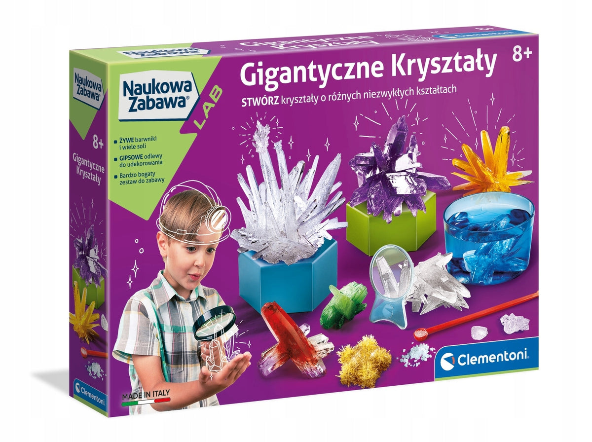 CLEMENTONI GIANT CRYSTALS GLOWING SET