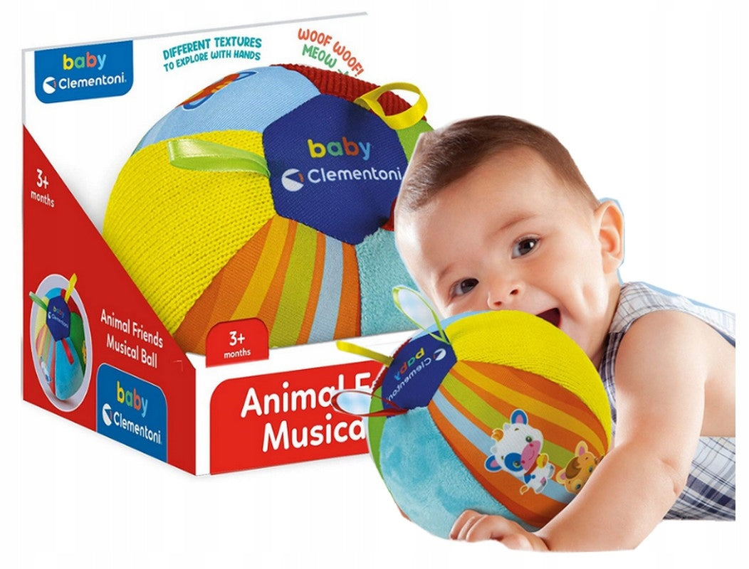 CLEMENTONI MUSICAL BALL ANIMAL for crawling
