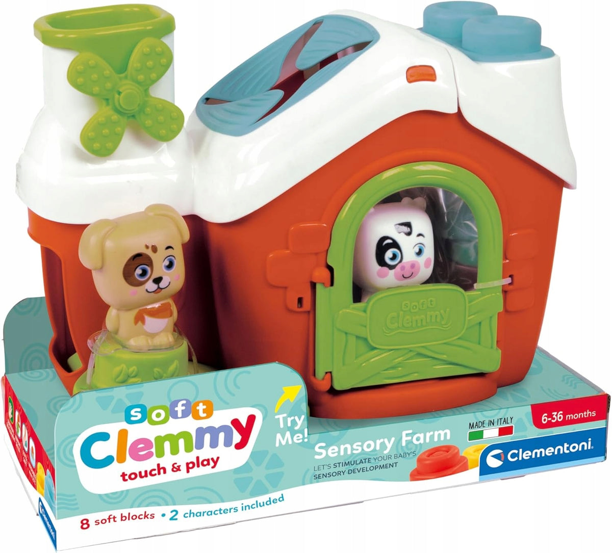 CLEMENTONI SENSORY FARM with animals baby toy +10 months* Packaging status original