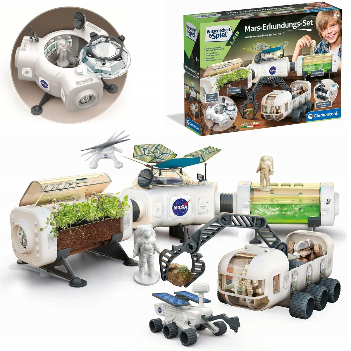 CLEMENTONI US PLANETS SPACE EXPLORATION SET FOR A CHILD AS A GIFT