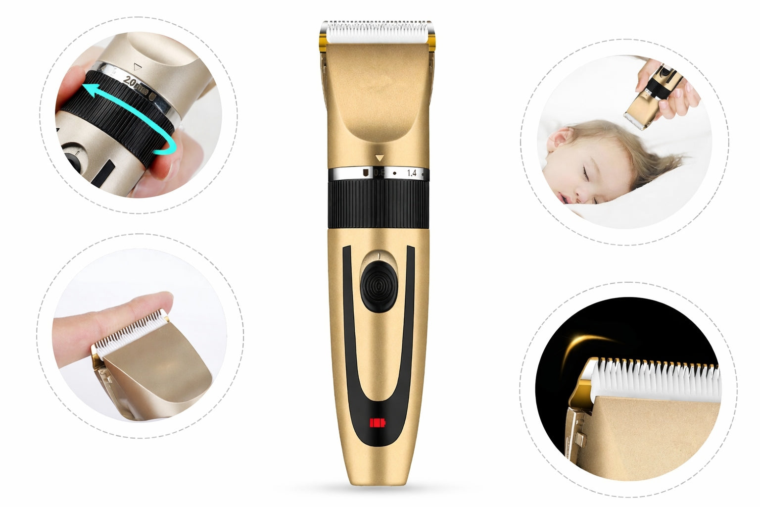 CLIPPER BEARD TRIMMER HAIR HAIRSTYLES HL-F6 GIFT ACCESSORIES
