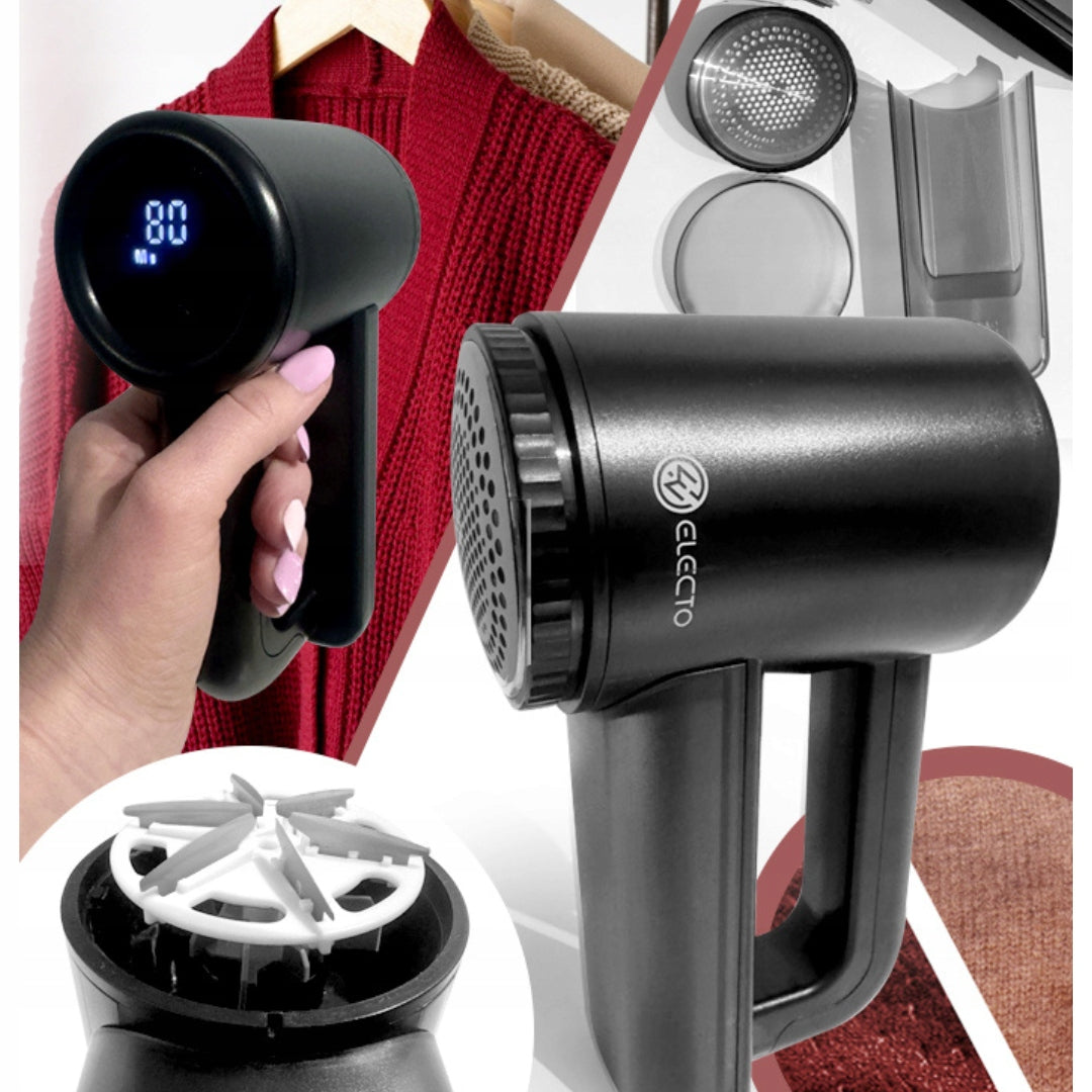 CLOTHES AND FABRIC SHAVER PORTABLE RECHARGEABLE USB LED BATTERY