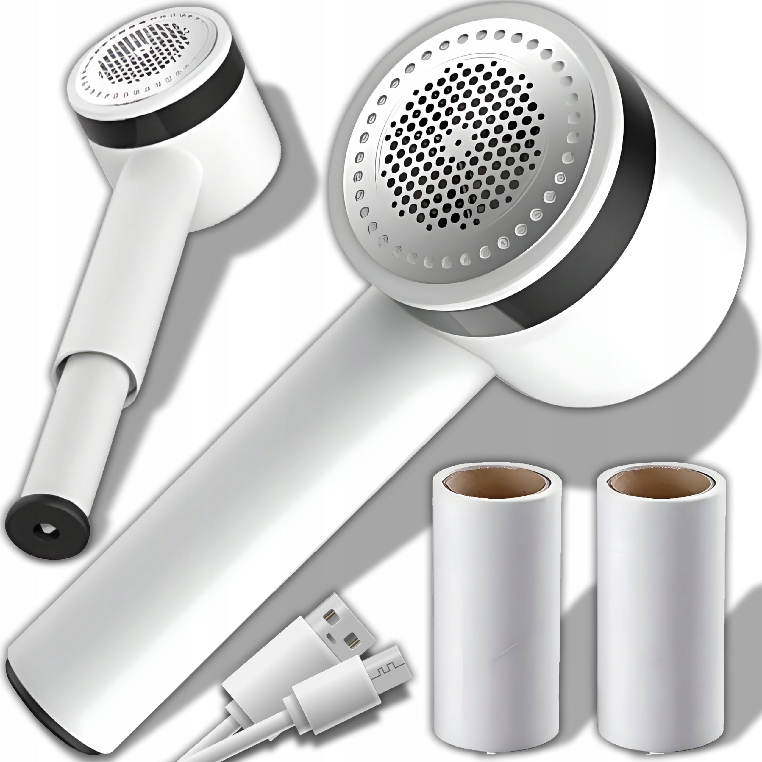 CLOTHES SHAVER FABRIC SWEATERS UPHOLSTERY STRONG + 2 ROLLERS FOR HAIR Brand RETOO
