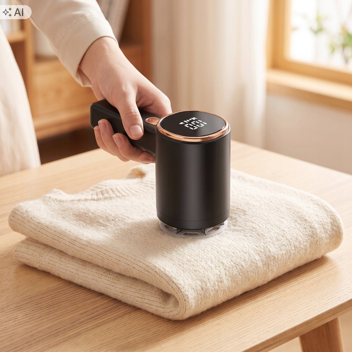 CLOTHES SHAVER FABRIC UPHOLSTERY COUCH CORDLESS USB BLACK LED Packaging status original