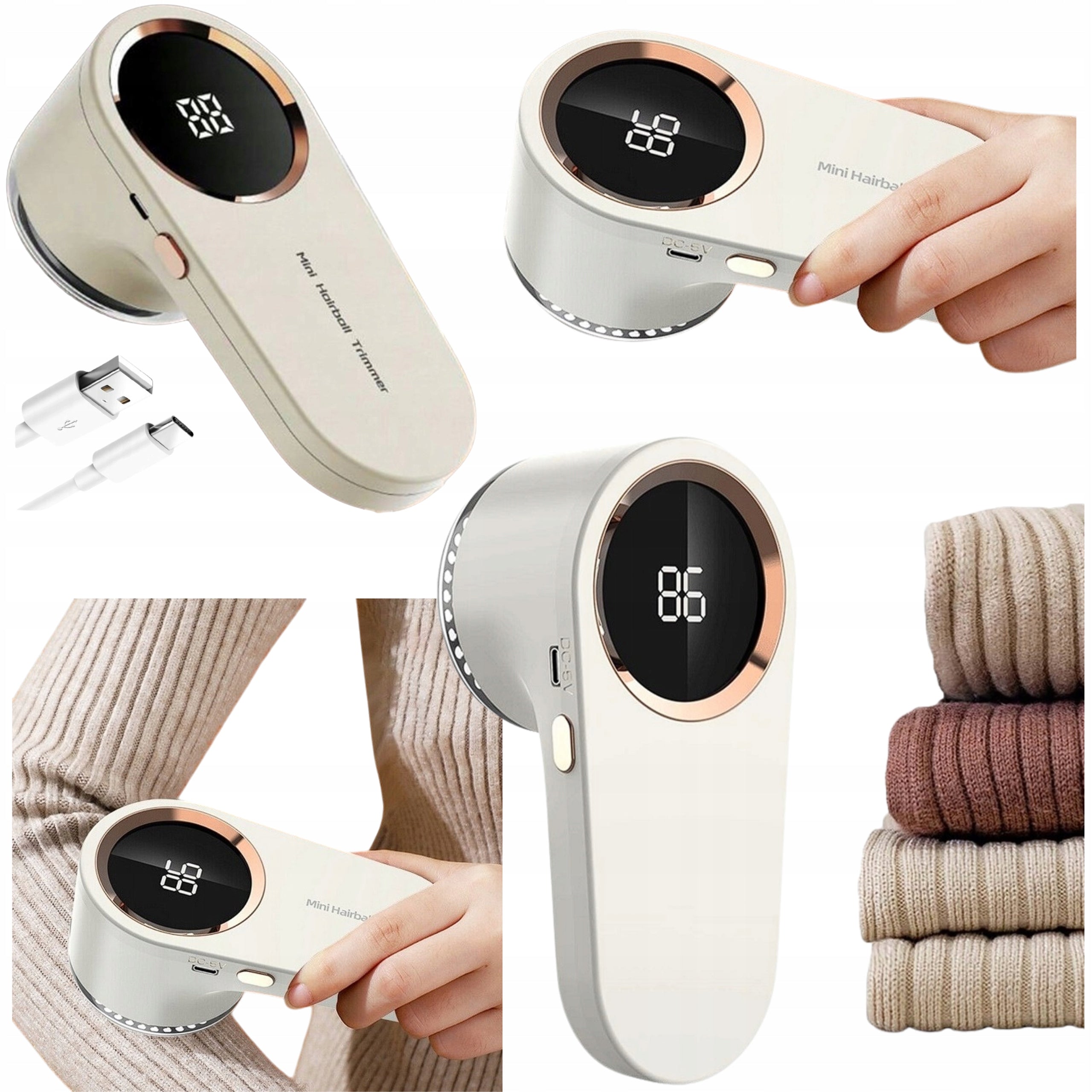CLOTHES SHAVER FOR LINT REMOVAL ELECTRIC SWEATERS CLOTHING USB C