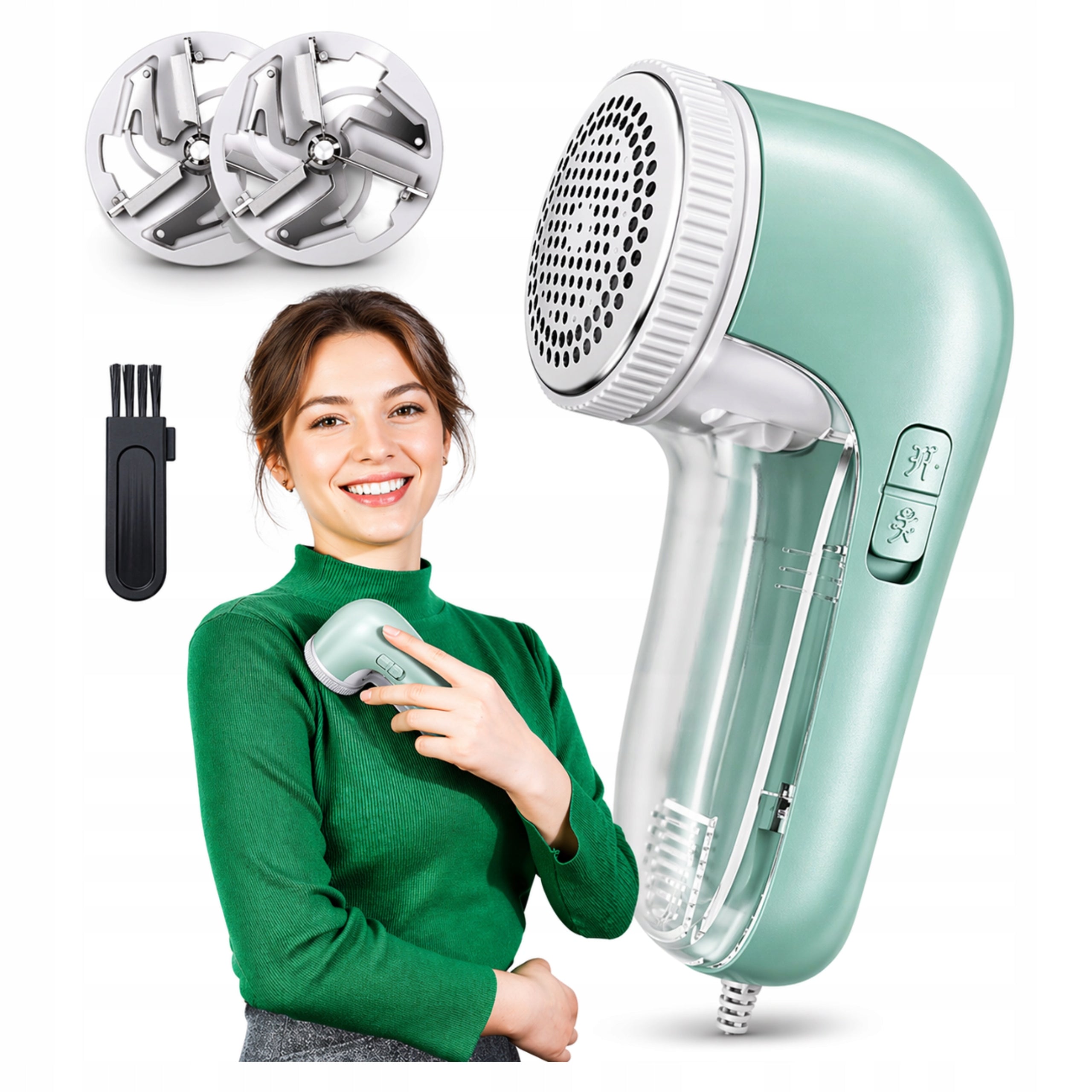 CLOTHES SHAVER POWERFUL USB 5W NET SWEATER MACHINE + 2 BLADES