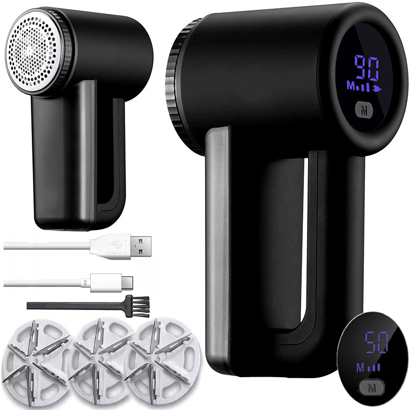 CLOTHES SHAVER STRONG LARGE 2000mh 3 BLADES +LED +SUPER 3-SPEED UPHOLSTERY