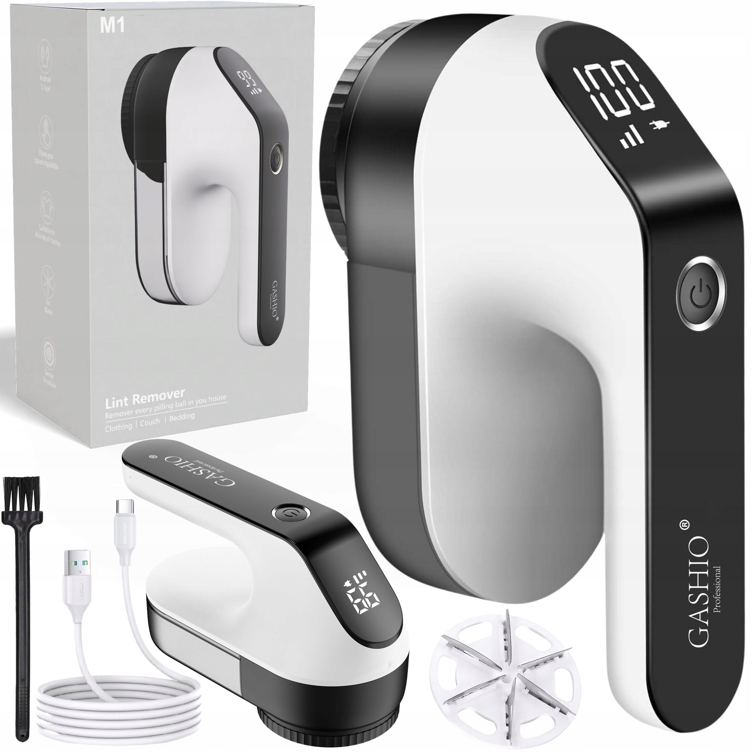 CLOTHES SHAVER WIRELESS ELECTRIC FOR FABRIC SWEATERS COUCH BLANKETS M1