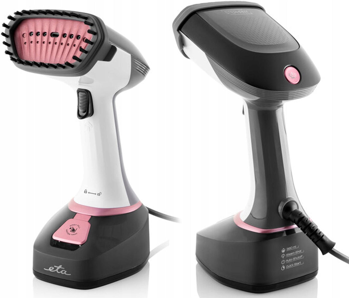 CLOTHES STEAMER MANUAL STEAMER STEAM IRON 1400W + BRUSH CAP Brand ETA