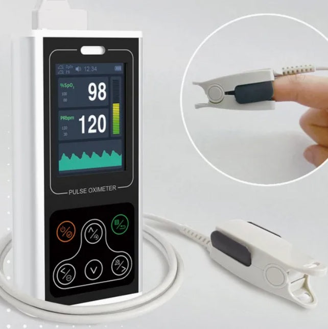 CMS60D1 Portable Pulse Oximeter Contec for Adults with Rechargeable Battery Packaging status original