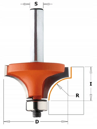 CMT Rounding cutter R16 D44,5 I22 S8 (938.445.11) Batteries included no