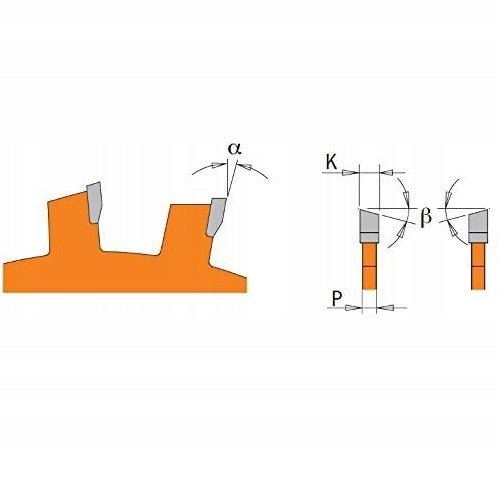 CMT Slatted lamella cutter D100 K3,96 Z8 F22 (240.008.04) Batteries included no