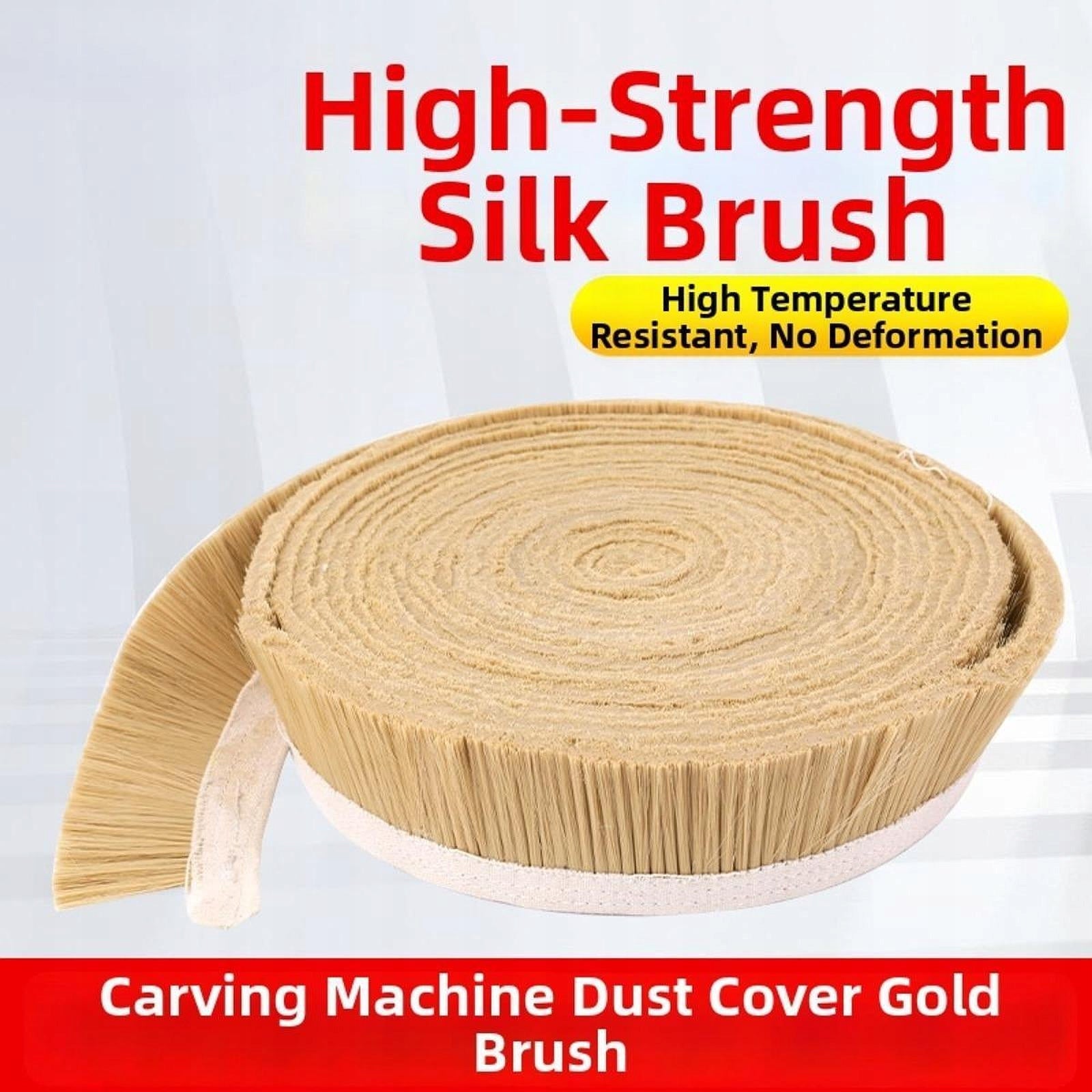 CNC Vacuum Brush, Easy Installation Engraving Accessories Cleaner Golden Product weight with unit packaging 0.326 kg