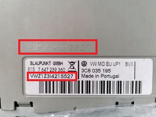 CODE FOR RADIO RNS300 RNS310 RNS315 RCD200 RCD210 RCD300 RCD500 RCD510 (VW) Manufacturer code Volkswagen Audi kod do radia
