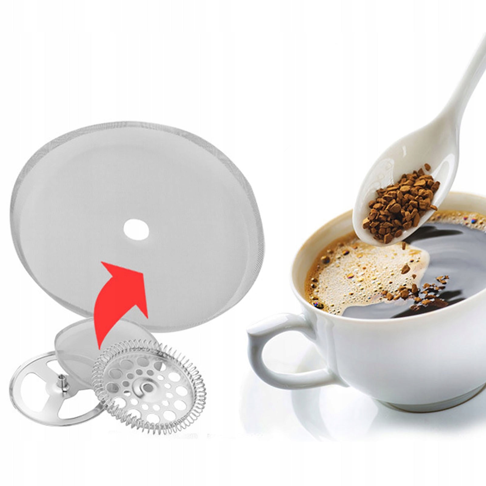 COFFEE FILTER GRID FOR COFFEE JUG 5 PCS Material steel