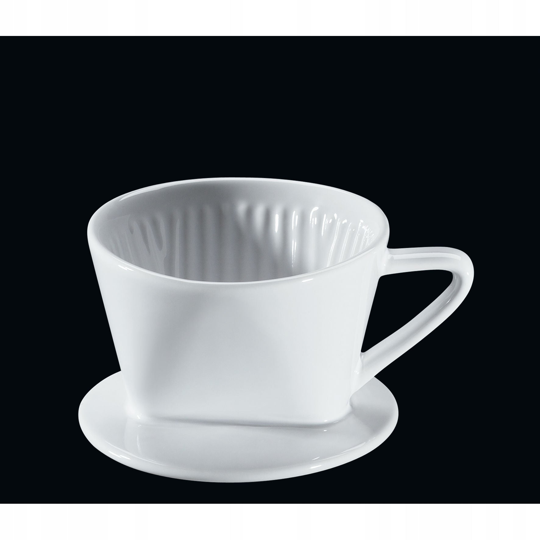 COFFEE FILTER Reusable porcelain DRIPPER Cilio 1 white Brand Cilio
