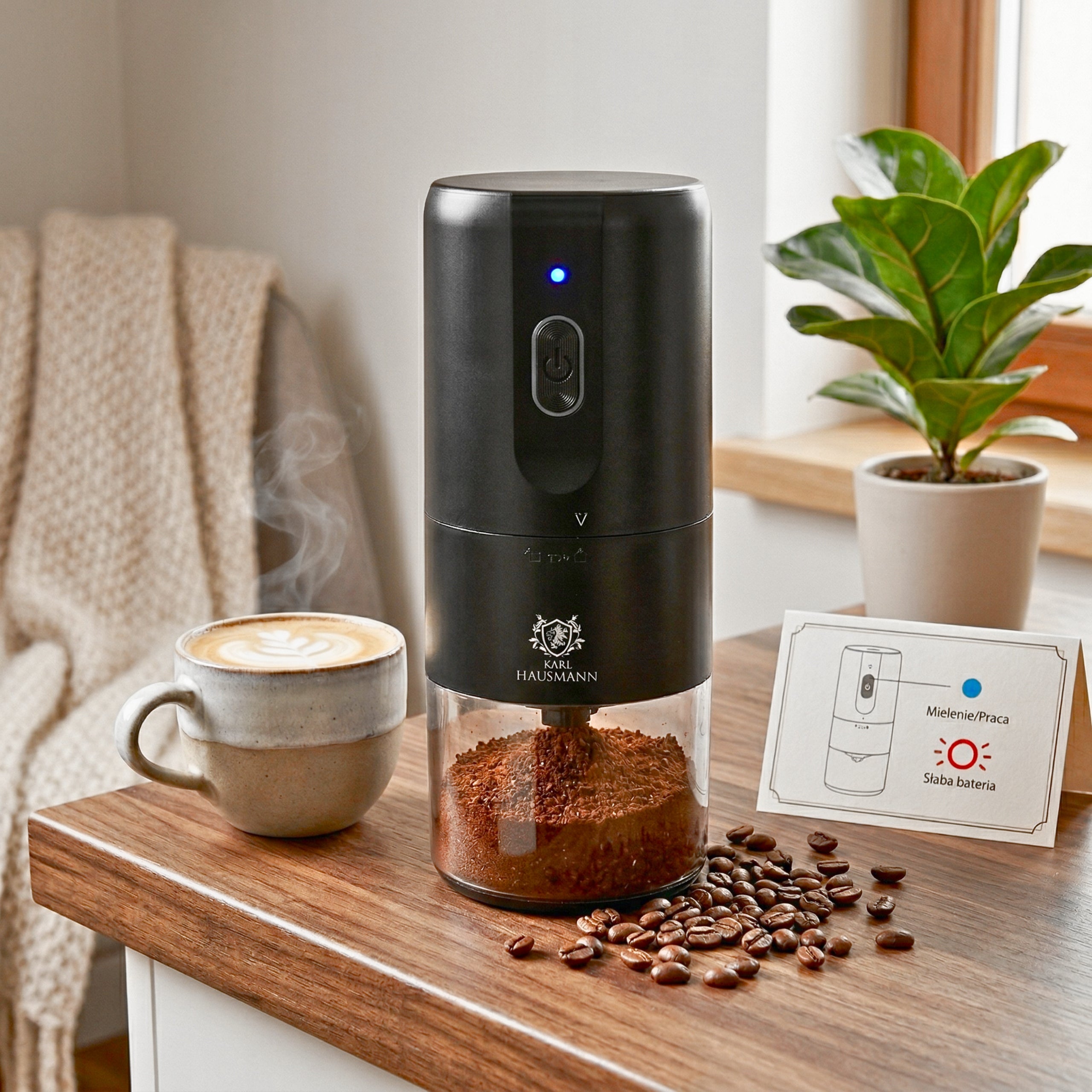 COFFEE GRINDER ELECTRIC CORDLESS USB C COFFEE GRINDER Packaging status original