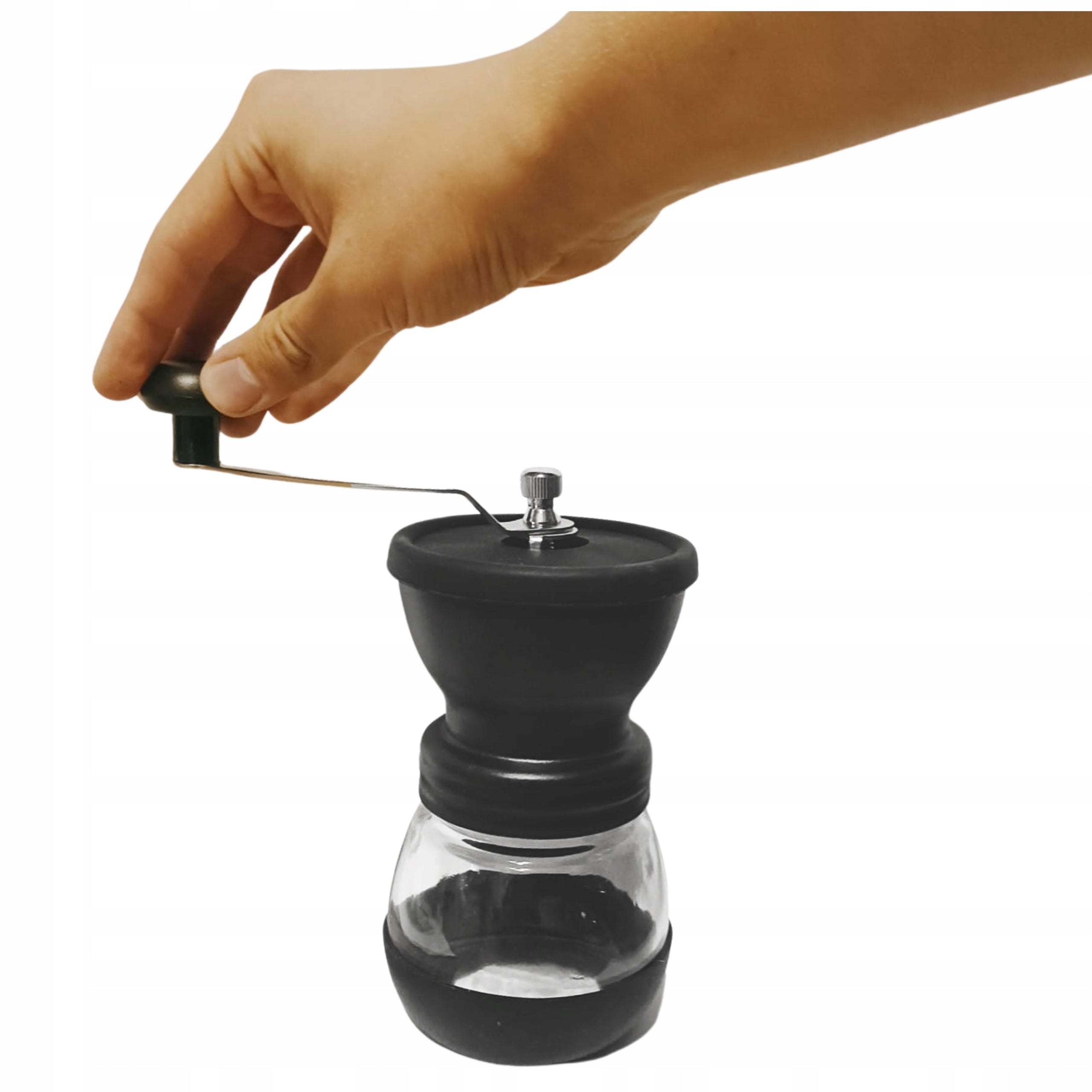 COFFEE GRINDER HANDHELD CLASSIC CERAMIC ZARN BLACK CONTAINER STRONG Manufacturer code Młynek Do Kawy Ręczny Do Przypraw Porządny