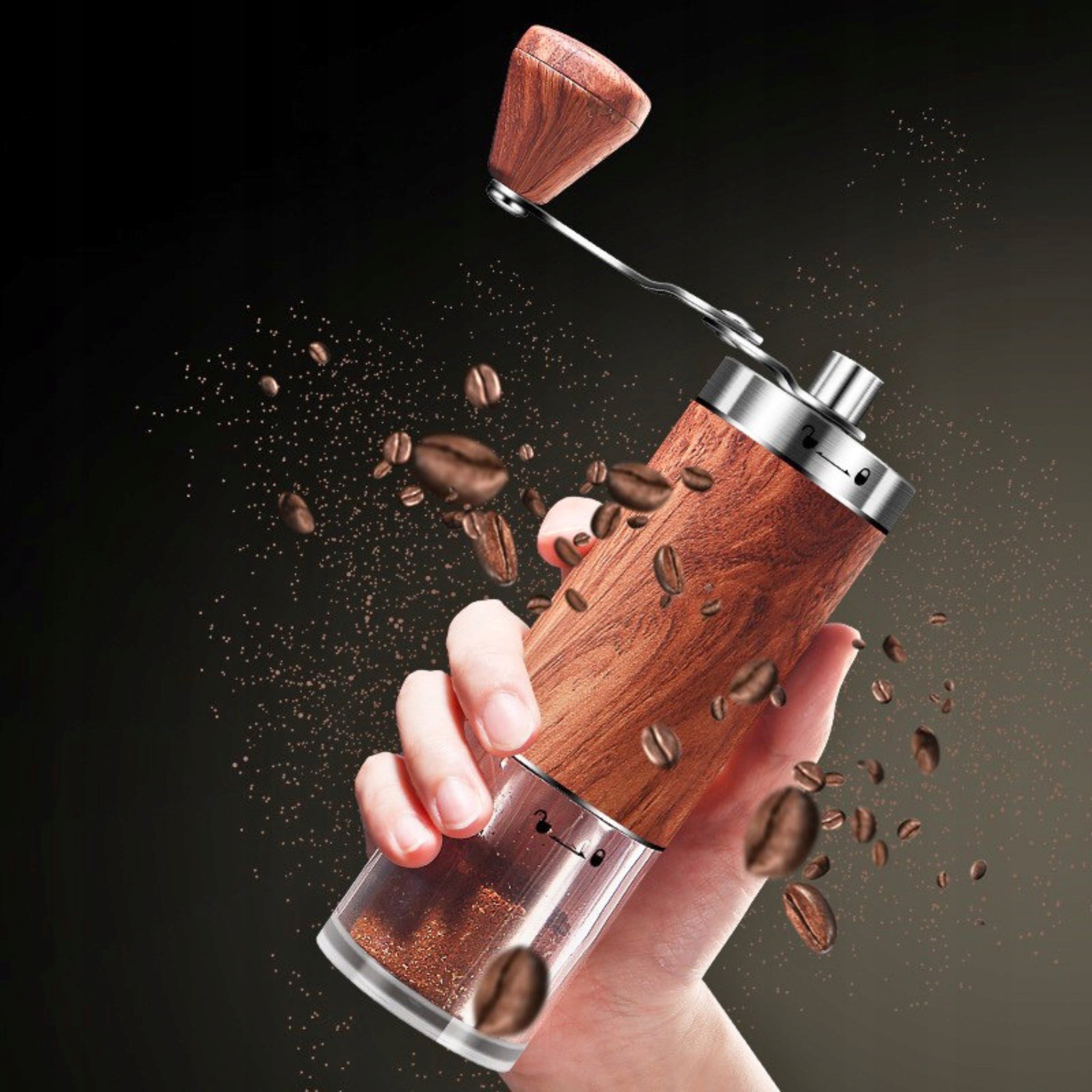 COFFEE GRINDER MANUAL SALT PEPPER COFFEE GRINDER 16cm STRONG Manufacturer code 5905155011732