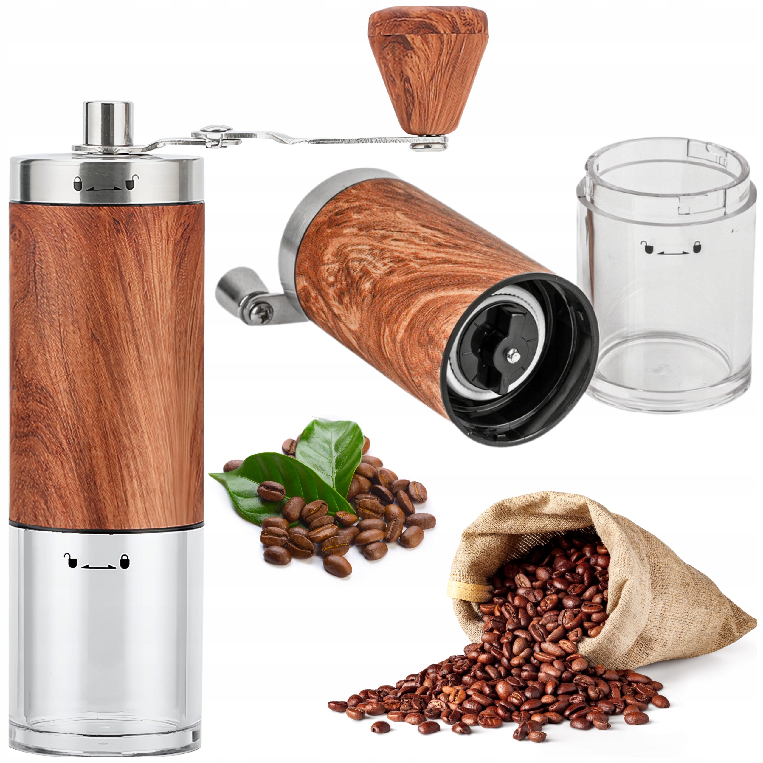COFFEE GRINDER MANUAL SALT PEPPER COFFEE GRINDER 16cm STRONG