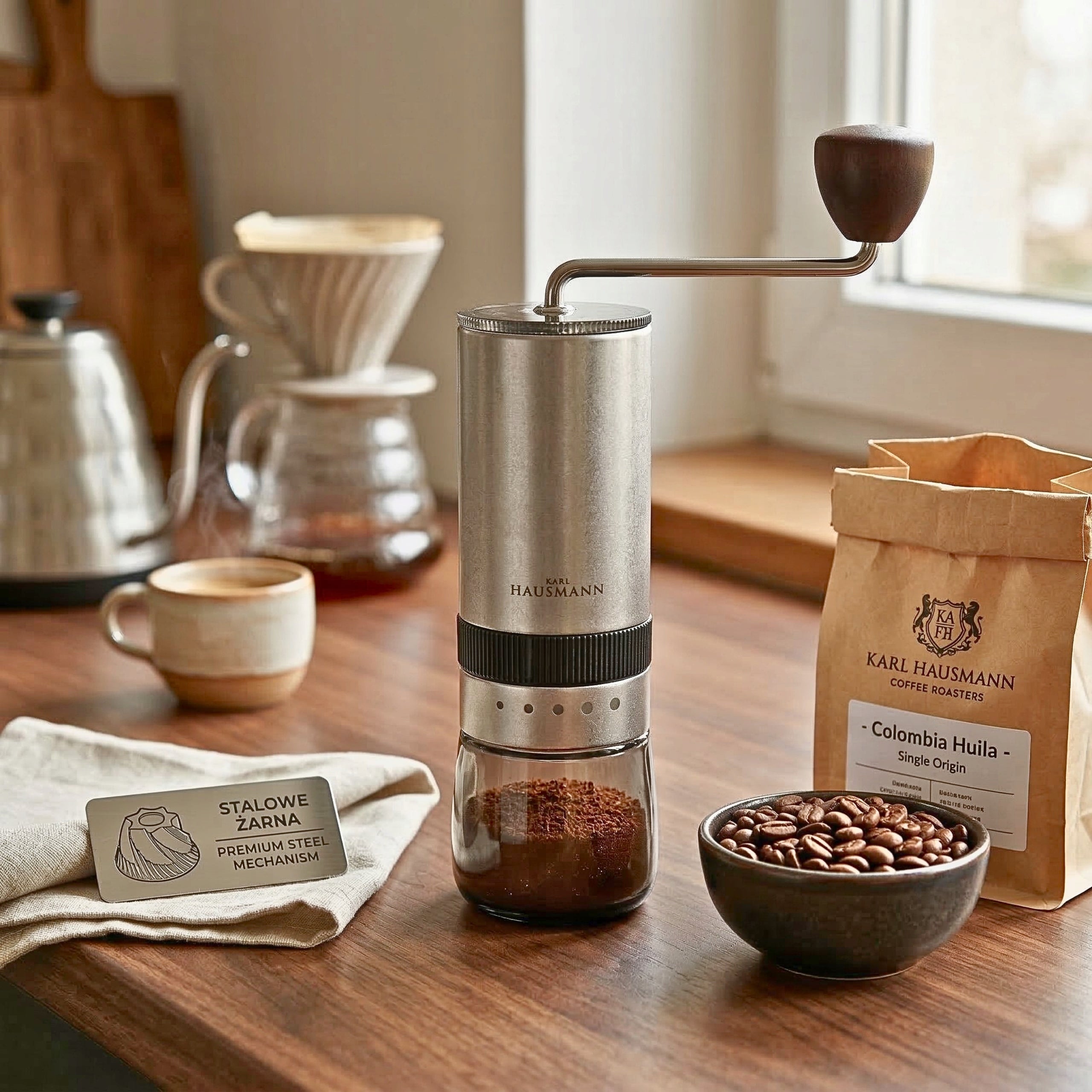 COFFEE GRINDER MANUAL SALT PEPPER COFFEE GRINDER 21cm STRONG Packaging status original