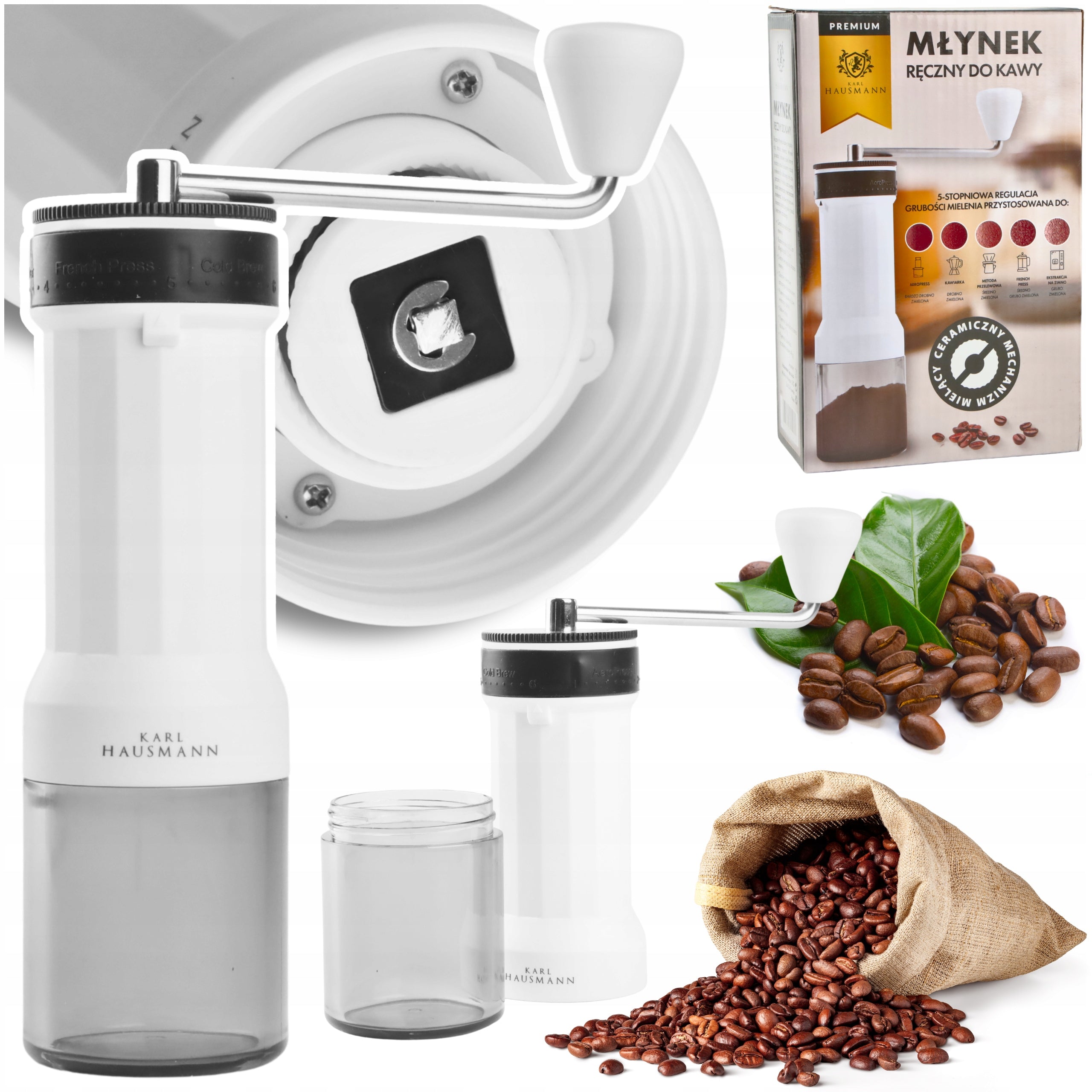 COFFEE GRINDER MANUAL SALT PEPPER COFFEE GRINDER 23cm STRONG