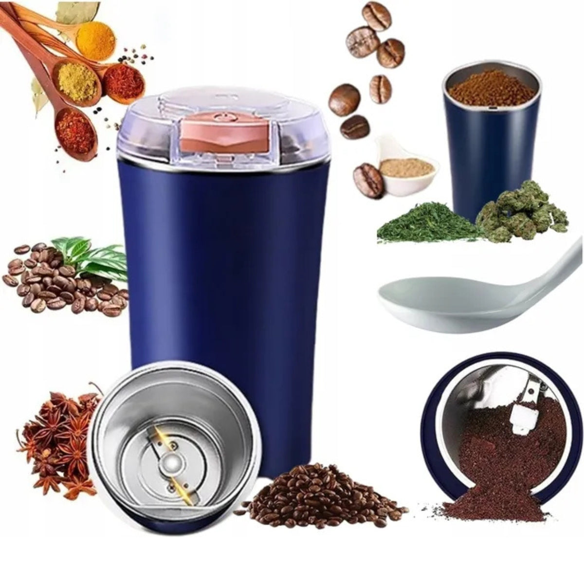 COFFEE GRINDER NUT SPICE ELECTRIC 3IN1 STRONG 300W Brand RETOO
