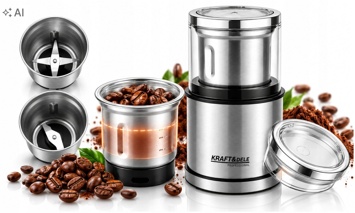 COFFEE GRINDER NUT SPICE GRINDER ELECTRIC 300W BLADES Manufacturer code MŁYNEK DO KAWY MIELENIA WYDAJNY MOCNY OSTRZA
