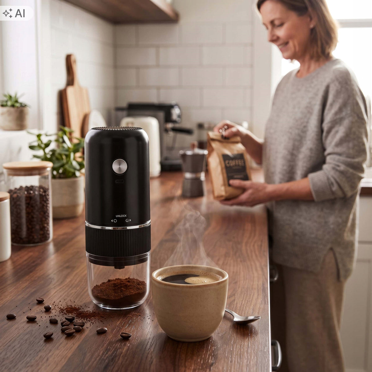 COFFEE GRINDER WIRELESS USB ELECTRIC INCANDESCENT POWERFUL GRINDER Brand no brand