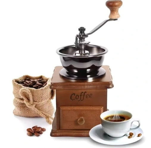 COFFEE GRINDER WOODEN TRADITIONAL HAND COFFEE