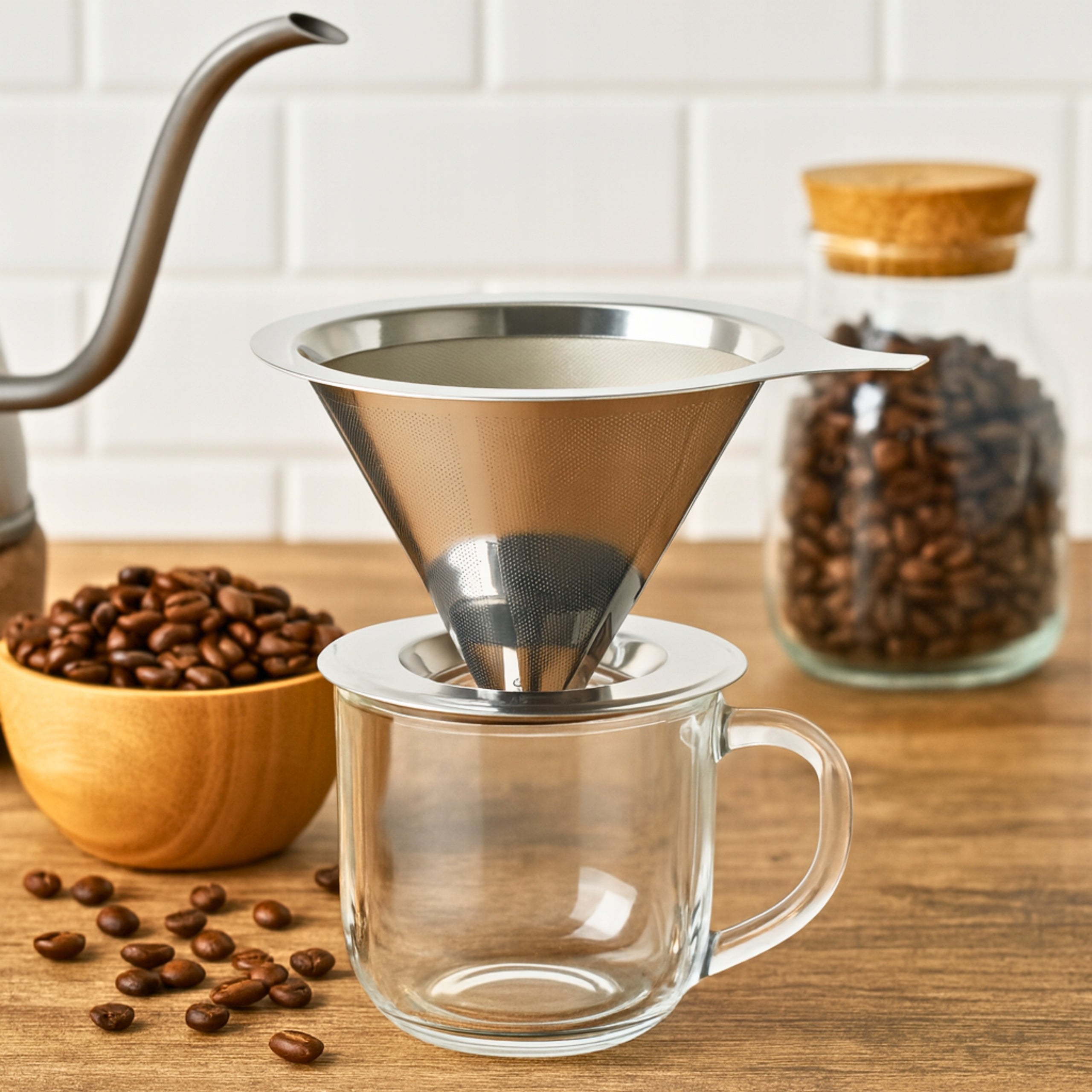 COFFEE INFUSER HERBS STEEL STRAINER 13,5cm STAINLESS STEEL 18/0 Manufacturer code 5905155014504