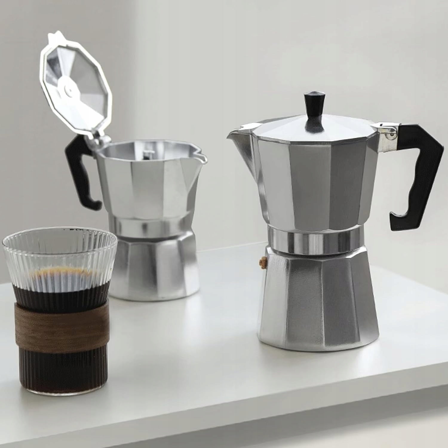 COFFEE MAKER ESPRESSO 3 CUPS 150ml ALUMINUM Manufacturer code 06857