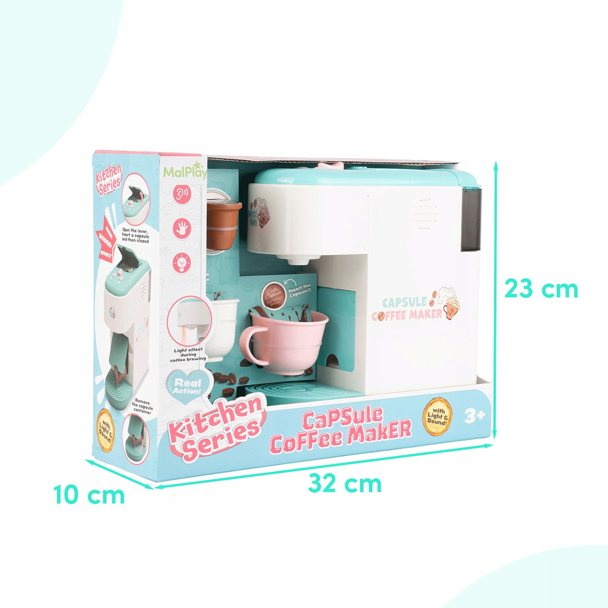 COFFEE MAKER LIGHT SOUND CAPSULE TOY FOR CHILDREN 3+ Manufacturer code 113907