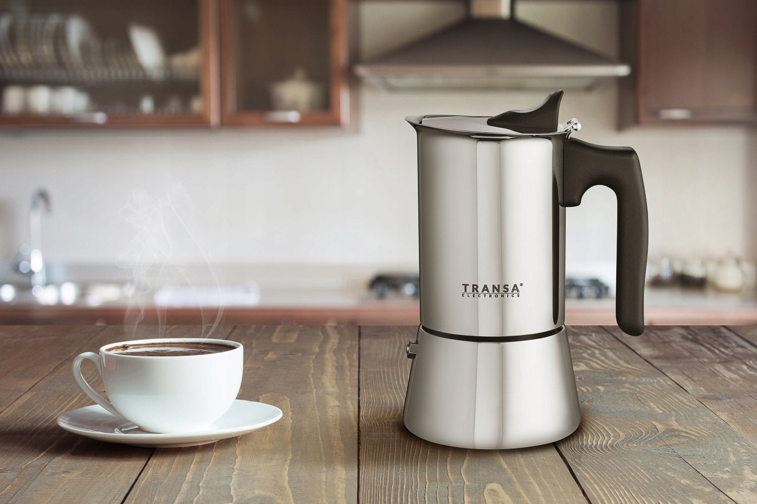 COFFEE MAKER STAINLESS STEEL 12 CUPS OF COFFEE TRANSA 600ml Manufacturer code TE-79
