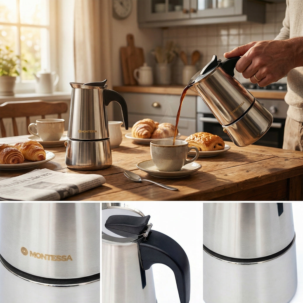 COFFEE MAKER STAINLESS STEEL COFFEE MAKER 200ML MONTESSA For for coffee