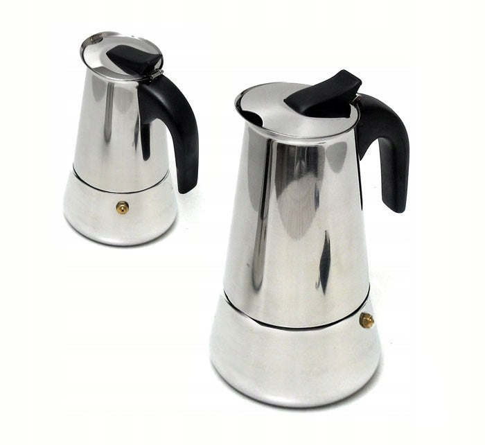 COFFEE MAKER STEEL COFFEE MAKER 12 CUPS COFFEE INDUCTION 600ml ITALIAN Packaging status original