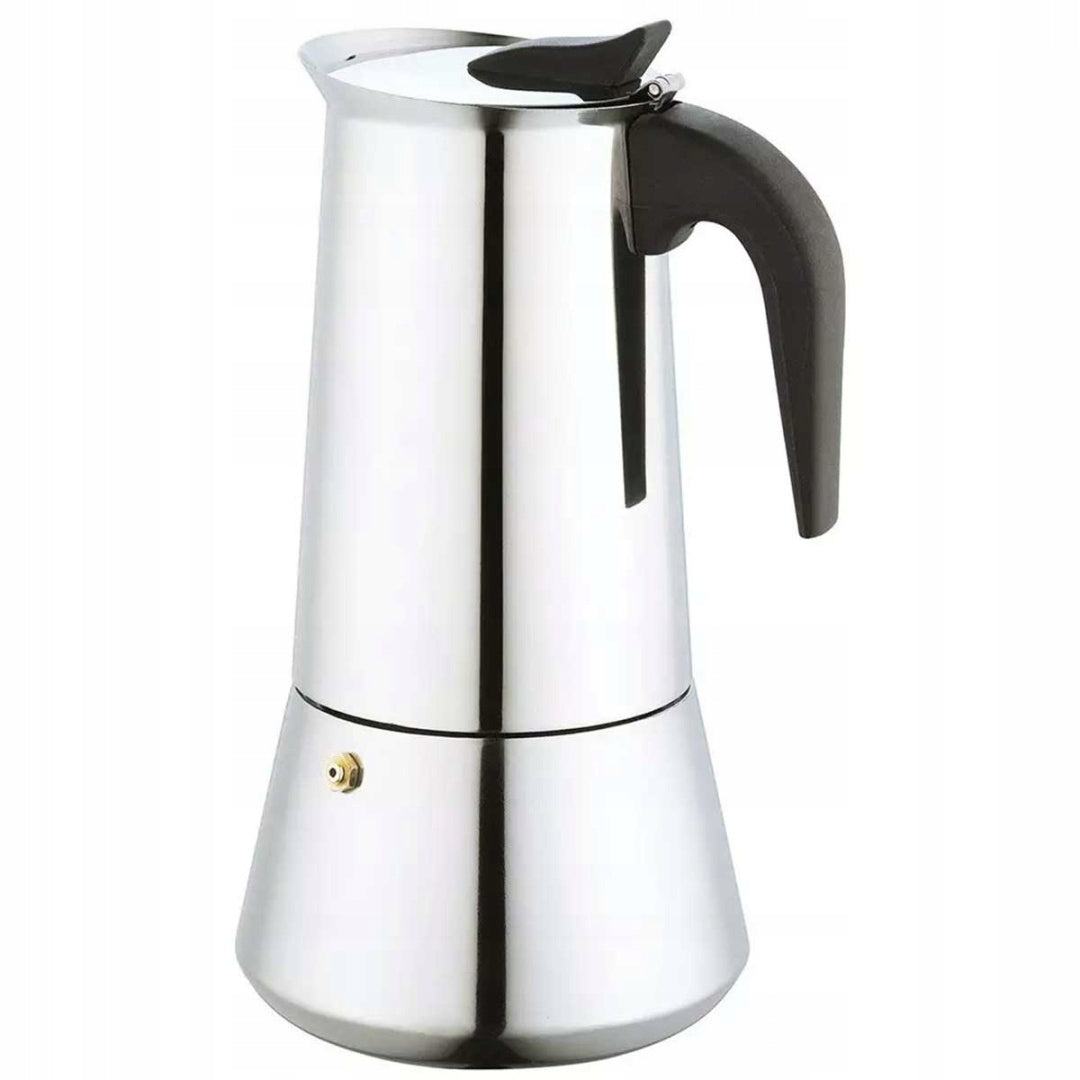 COFFEE MAKER STEEL COFFEE MAKER 12 CUPS COFFEE INDUCTION 600ml ITALIAN