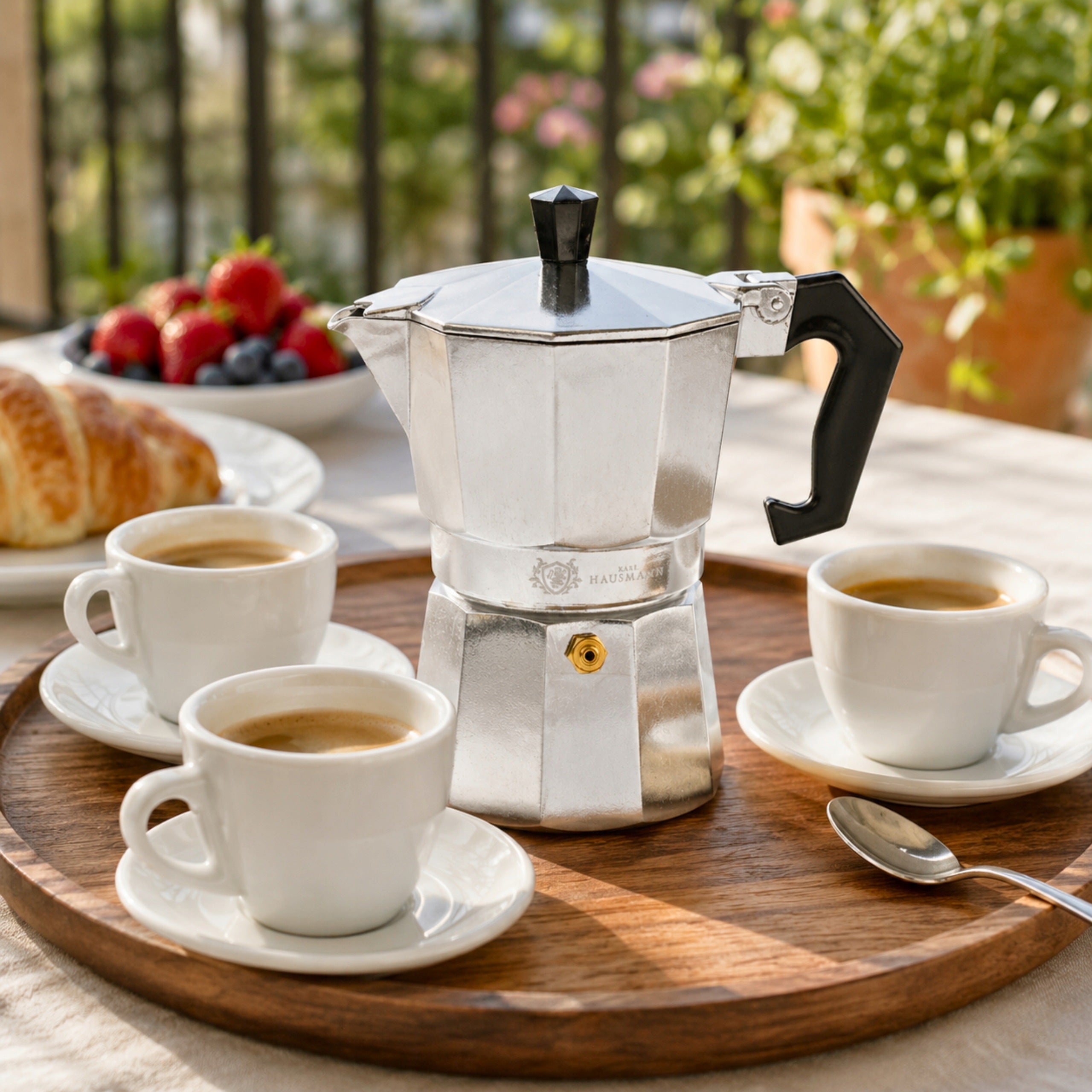 COFFEE MAKER TEA INFUSER 450ml ALUMINUM FOR GAS 9 cups Packaging status original