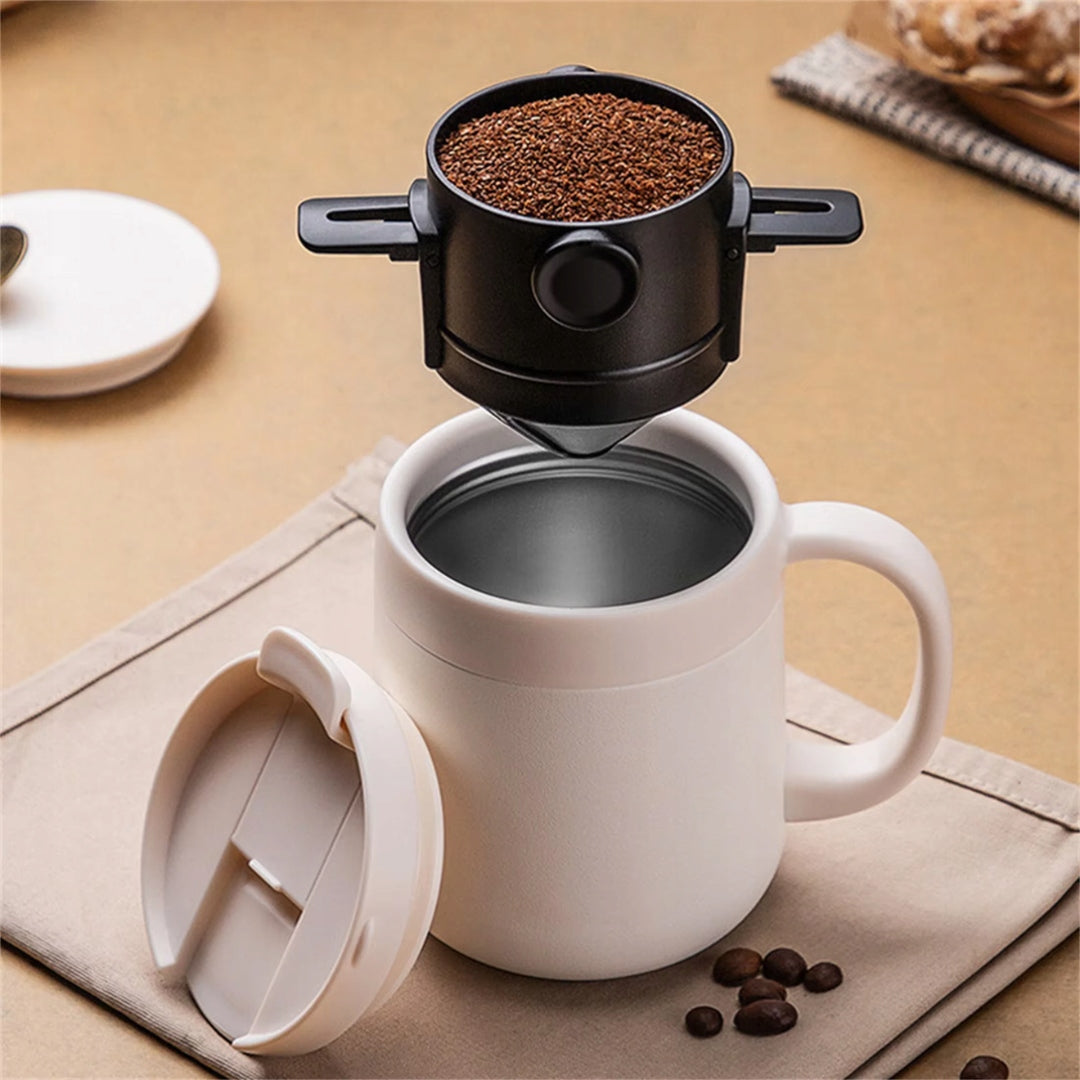 COFFEE MAKER TOURIST FILTER STEEL REUSABLE CAMPING LIGHT Packaging status original